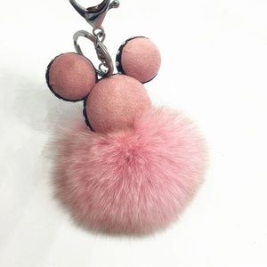 PINK Mickey Mouse Keychain